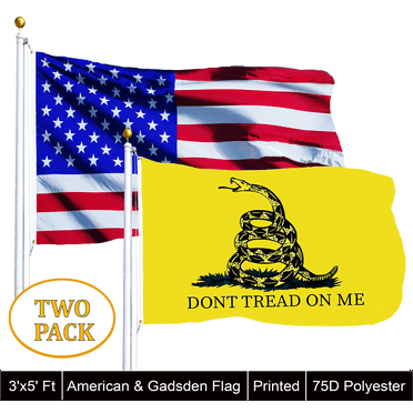 G128 Gadsden Don't Tread on Me Flag US USA4x6 ftDOUBLE SIDED Embroidered